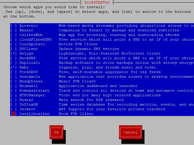 Setting up DockSTARTer on Raspberry Pi 4