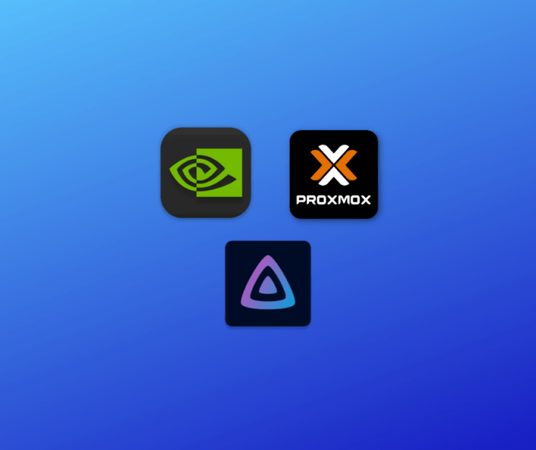 proxmox, nvidia, jellyfin logos